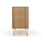 Manhattan Comfort Rockefeller Dresser in Nature and Rose Pink, PK2 2-103GMC6 - alternate 5